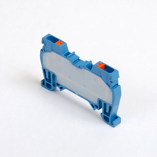 ONKA 1,5mm2 pružinová kolejnicová spojka svorkovnice Terminál na DIN lištu 2-vodičová modrá, 1020005 Principal Elektrik