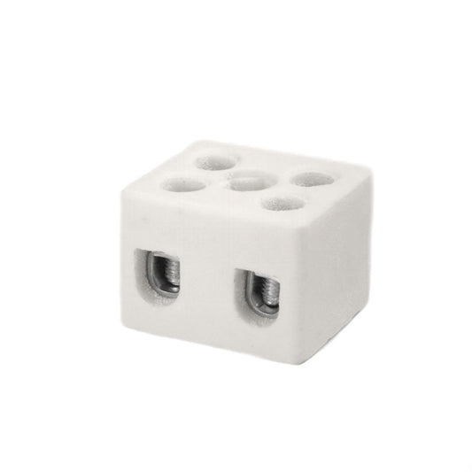 ONKA 2.5-4mm2 / 2-kolejnice Steatit / Keramická / Porcelánová přípojka - PORCELAIN TERMINAL BLOCK, 1070002