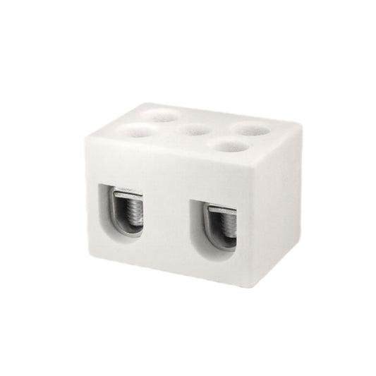 ONKA 6-10mm2 / 2-kolejnice Steatit / Keramická / Porcelánová přípojka - PORCELAIN TERMINAL BLOCK, 1070006