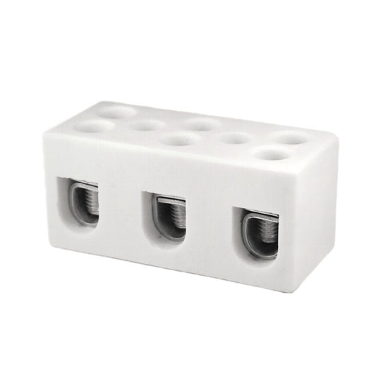 ONKA 25mm2 / 3-rails Steatite / Céramique / Porcelaine connexion - BLOCS TERMINAUX EN PORCELAINE, 1070013