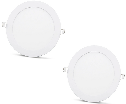 2 ks SLIM LED panel studená bílá /6500K 15W / 1350Lm kruhový vestavný kulatý (napájecí zdroj součástí sestavy) 6500K YL10-1500