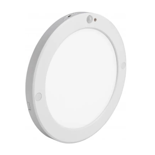 Slim černý rámeček LED 20W tenké stropní svítidlo plafoniera s pohybovým čidlem PIR kruhové studená bílá / 6500K YL14-1810