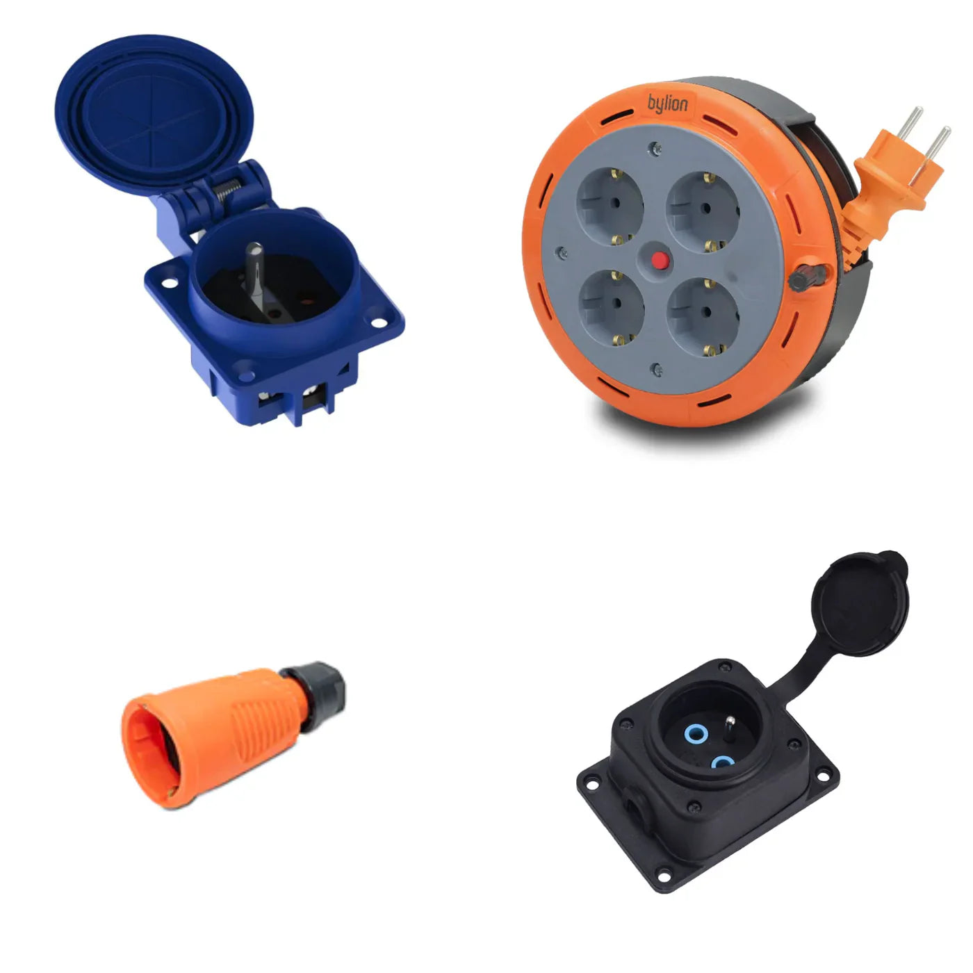 Zásuvky, zástrčky a prodlužovací kabely