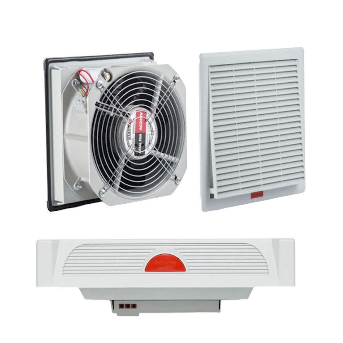 Ventilateurs, grilles et filtres pour armoires de distribution