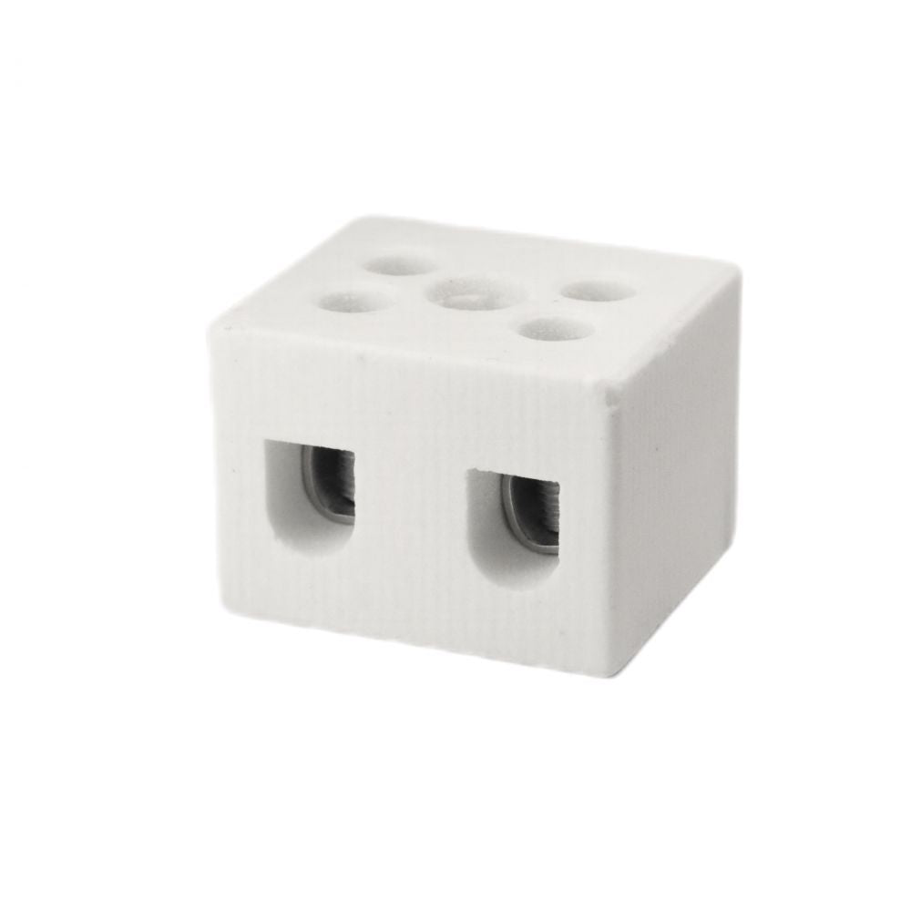 ONKA 0,75-1,5mm2  / 2-fils  Steatite / Céramique / Porcelaine connexion - BLOCS TERMINAUX EN PORCELAINE, 1070001