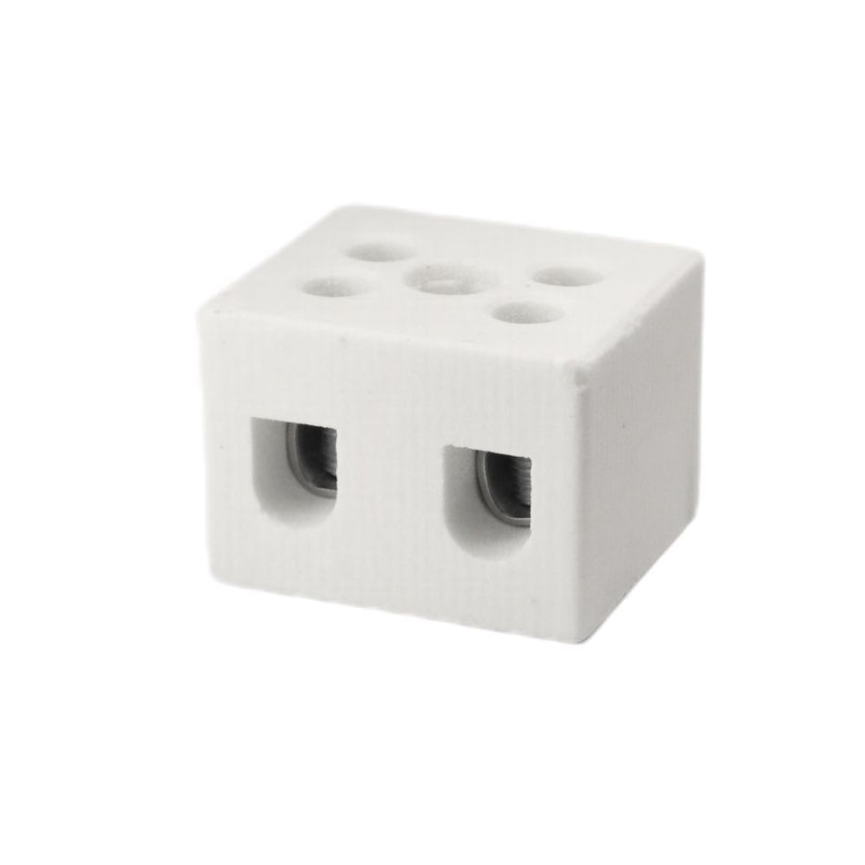 ONKA 0.75-1.5mm2  /  2-pole  Steatite / Ceramic / Porcelain connector - PORCELAIN TERMINAL BLOCK, 1070001