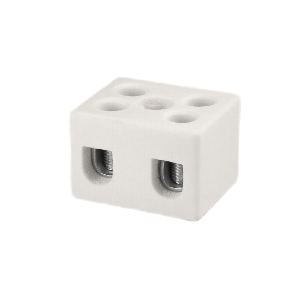 ONKA 4-6mm2  / 2-kolejnice  Steatit / Keramická / Porcelánová přípojka - PORCELAIN TERMINAL BLOCK, 1070004