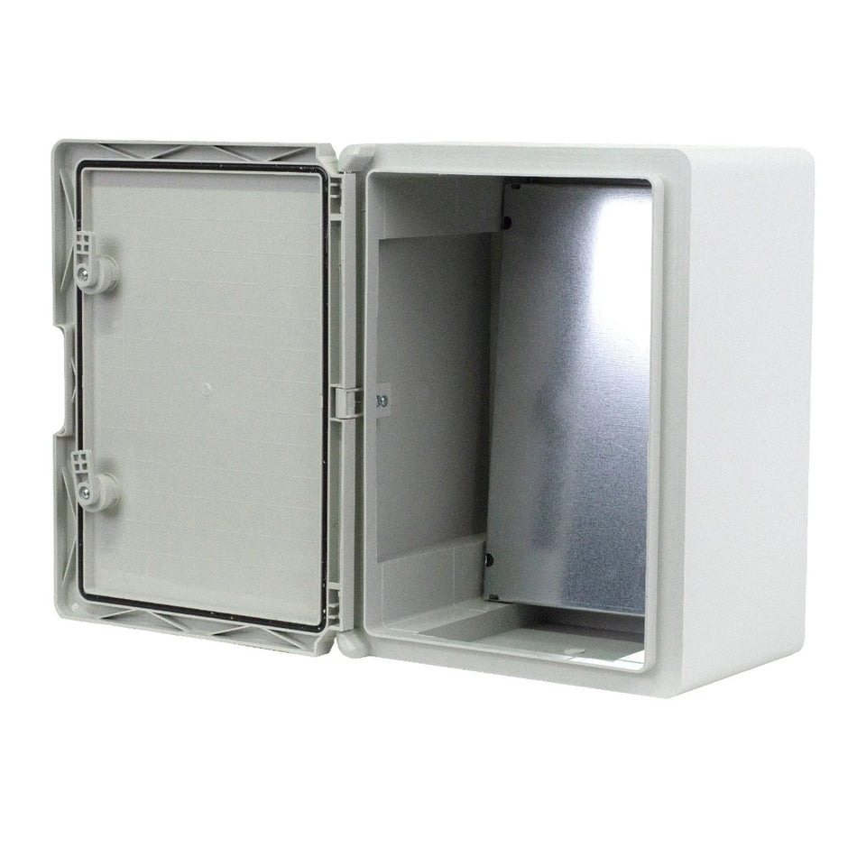 Plastic cabinet gray door 300x400x220mm IP65 PP3005 (P-BOX 3040-2)