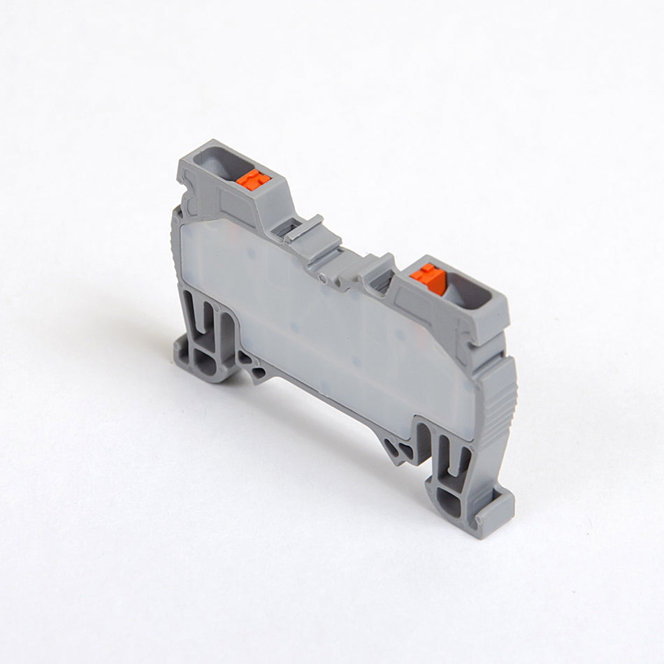 ONKA 2.5mm2 spring rail connector terminal for DIN rail 2-wire gray, 1020013