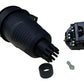 Hermetický černý gumová zásuvka schuko plug Plugue wtyczka Enchufe elektripistik Prise Ștecher Lezárt IP44 Bylion Principal Elektrik