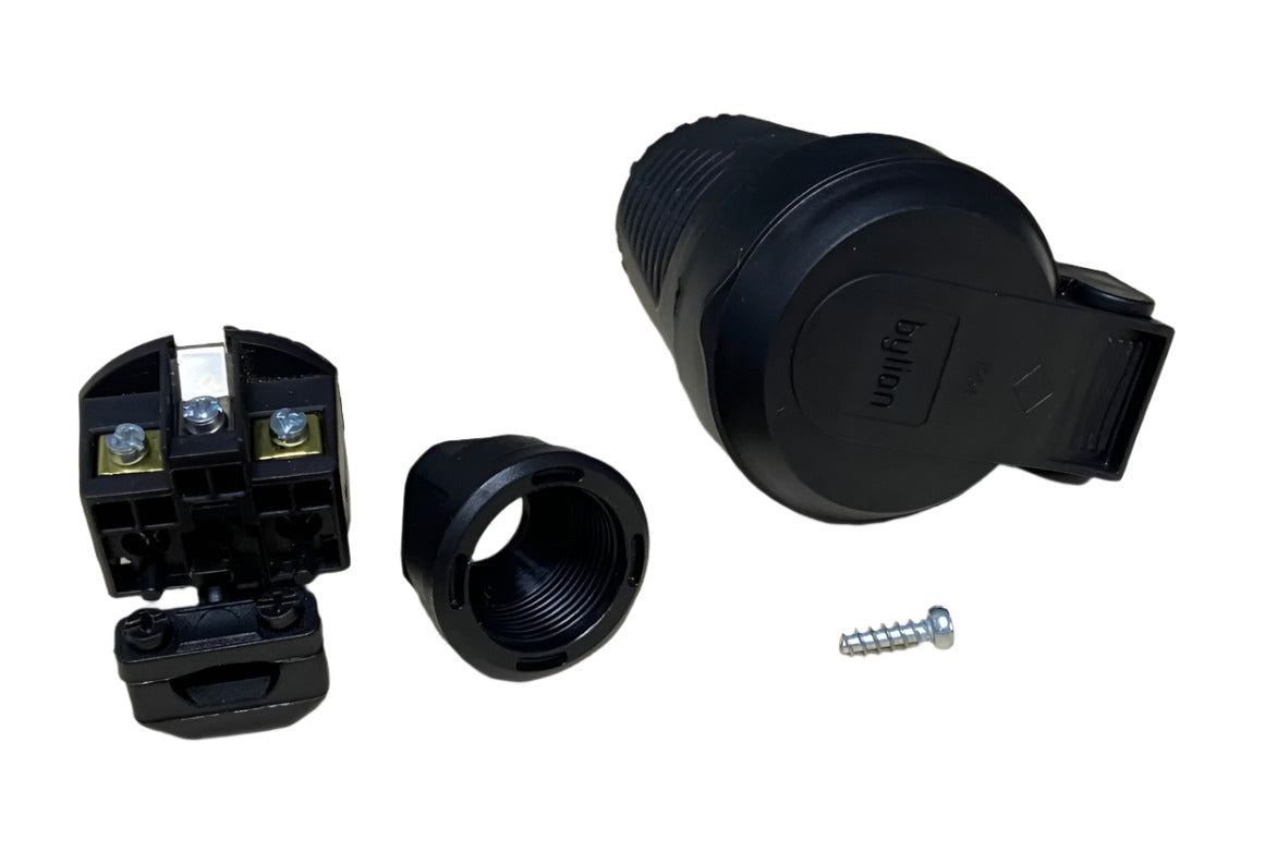 Hermetický černý gumová zásuvka schuko plug Plugue wtyczka Enchufe elektripistik Prise Ștecher Lezárt IP44 Bylion Principal Elektrik