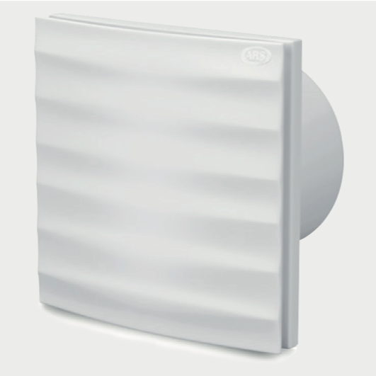 Alize ARS - white wall-mounted axial bathroom / WC fan white with grille silent 150mm, 280 m3/h, 348564