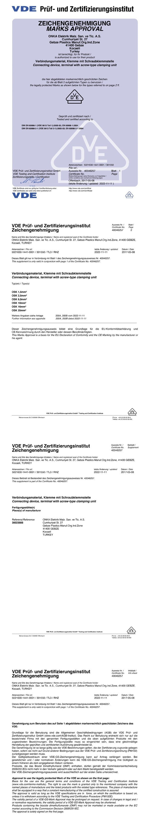Certifikát VDE – bezpečnostní schválení elektrických zařízení
