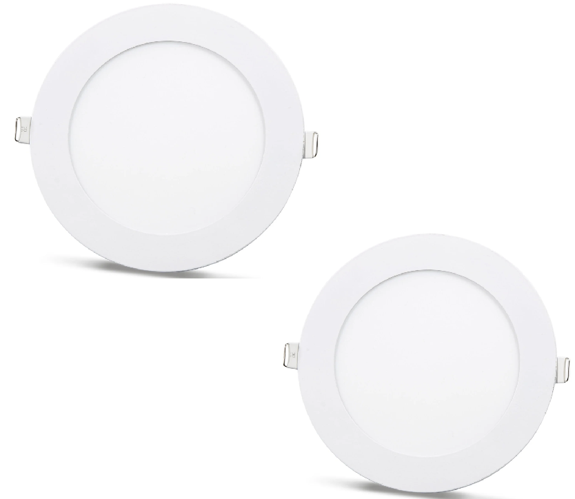 2 ks - SLIM LED panel bílá / 4000K 18W / 1620Lm kruhový vestavný kulatý (napájecí zdroj součástí sestavy) 4000K YL10-1807