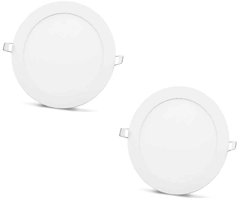 2 pcs Panneau LED SLIM blanc froid /6500K 15W / 1350Lm rond encastré circulaire (alimentation incluse dans l'ensemble) 6500K YL10-1500