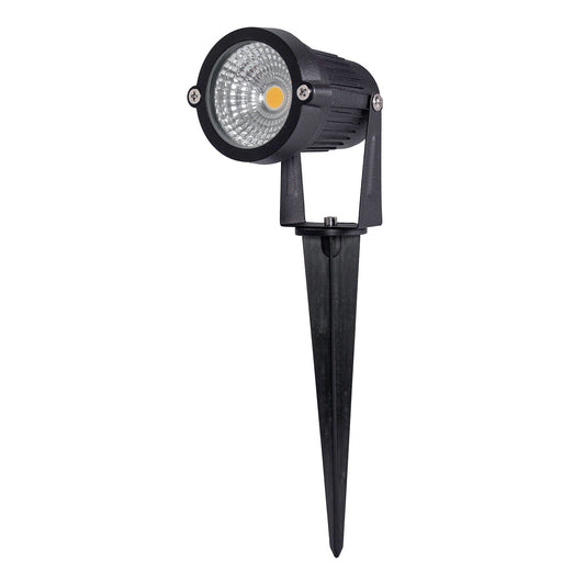 LAMPE DE JARDIN NOAS PROJECTEUR ENFONÇABLE LUMIÈRES EN TERRAIN LED COLONNE 5W 450Lm AMBRE YL74-0506