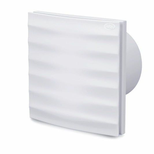 Alize ARS - ventilateur axial mural blanc pour salle de bain / WC blanc avec grille silencieux 100mm, 90 m3/h, 348562