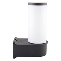 Ogrodowy kinkiet zewnętrzny, E27 25cm, czarny plastik