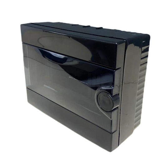 ARS Tableau de distribution modulaire 2-6 MOD (6 fusibles), armoire de distribution pour montage en surface, plastique, portes transparentes IP40, 342591