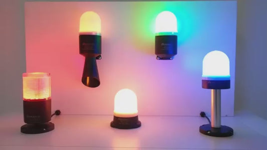 Flashing beacon barrier for wall mounting