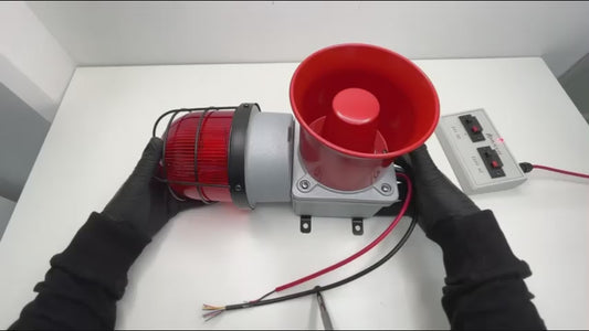 Moulage en métal de sirène/cloche avec stroboscope dans une cage