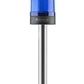 FLASHING ø70 NUT CONNECTING SIGNALING BEACON WITH BUZZER, 40-250V AC/DC, BLUE WITH 20CM EXTENDED TUBE, SNT-S725-FB-4-20T
