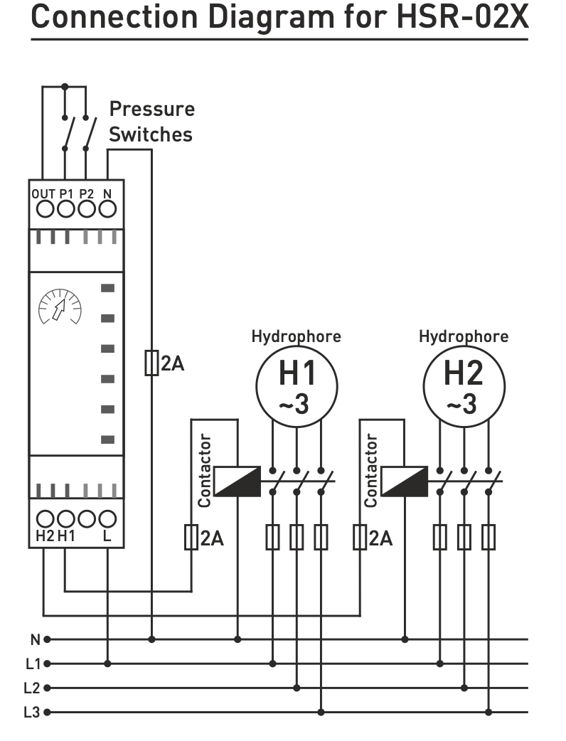 Hydrophore sequential relay with timer